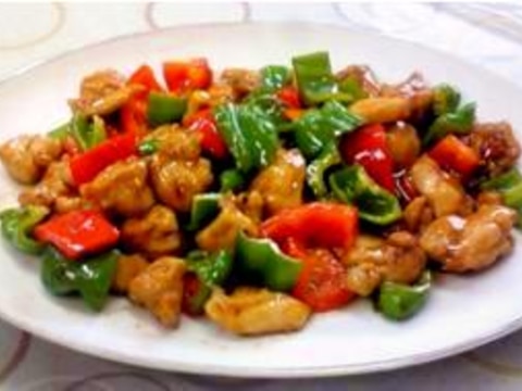 ちょっと辛い若鶏の唐辛子炒め